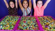 ORBEEZ CHALLENGE Super Sour Brain Blasterz Candy - Shopkins - Trash Pack Prizes Toy Opening