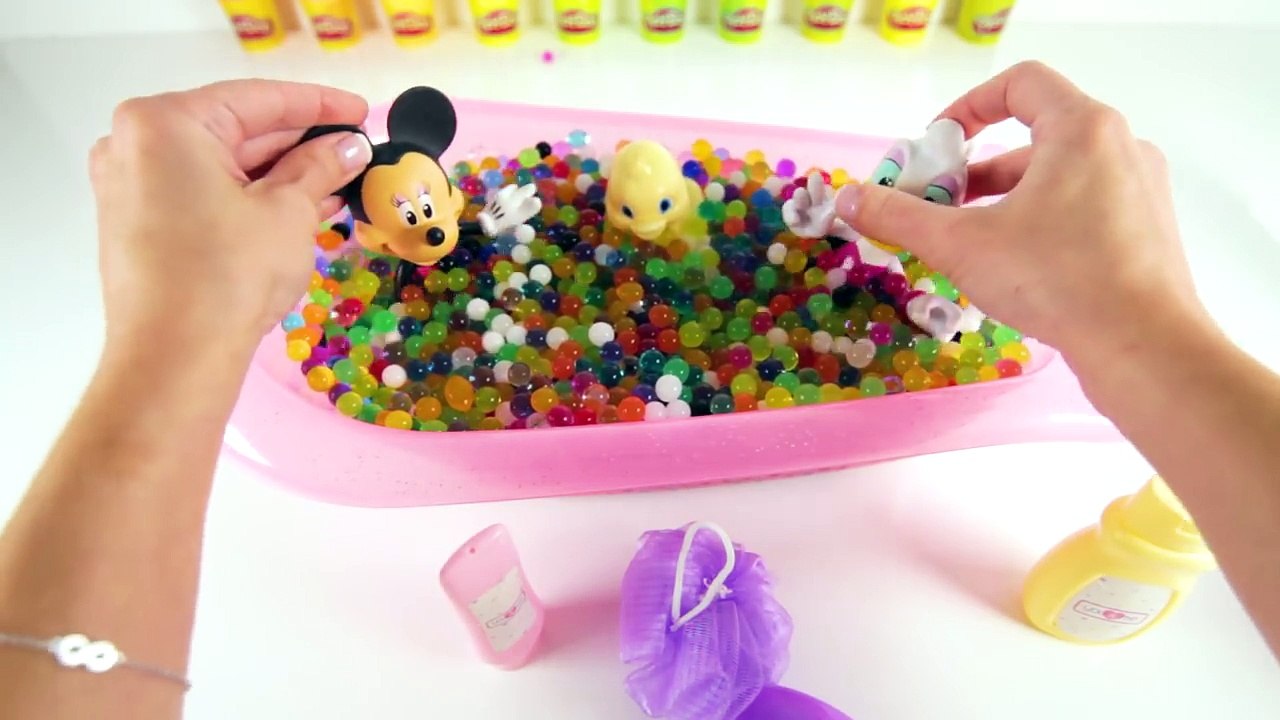 Minnie Mouse, PJ Masks Catboy and Batman Take an Orbeez Bath with Mashems, Orbeez, Paw Patrol