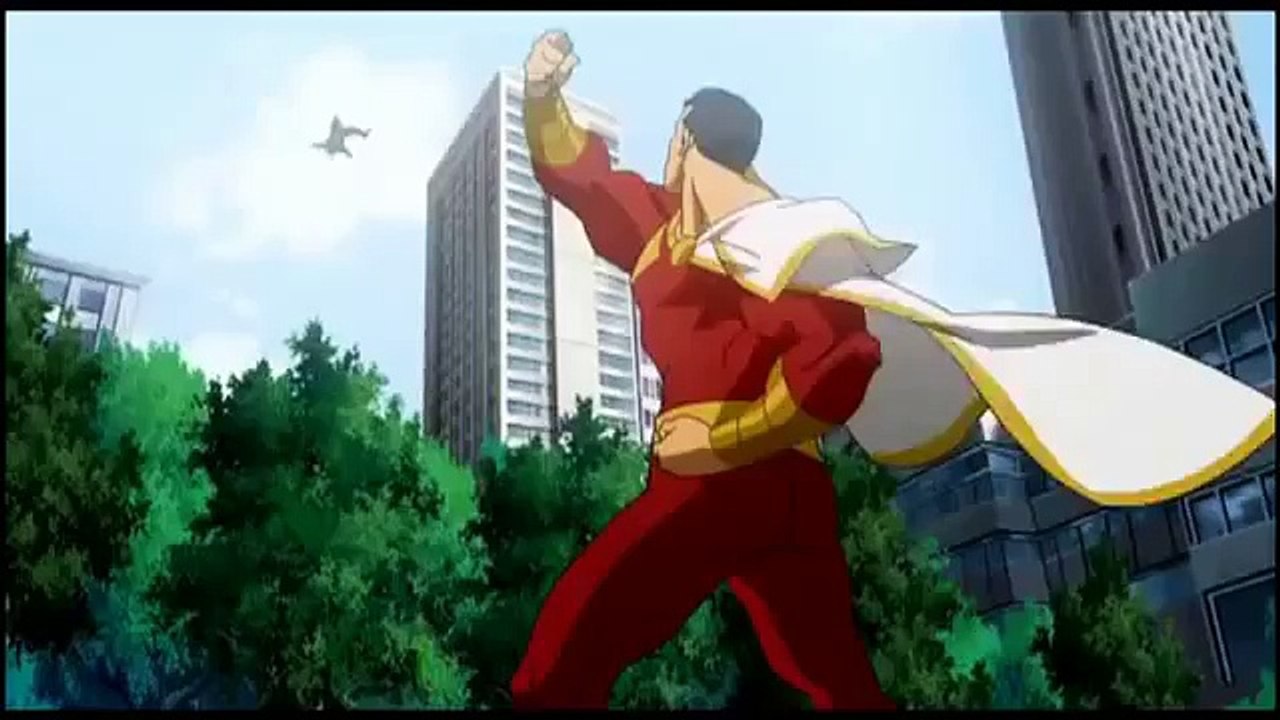 Superman & Captain Marvel Shazam vs Black Adam Full Fight Scene ORIGINAL VERS