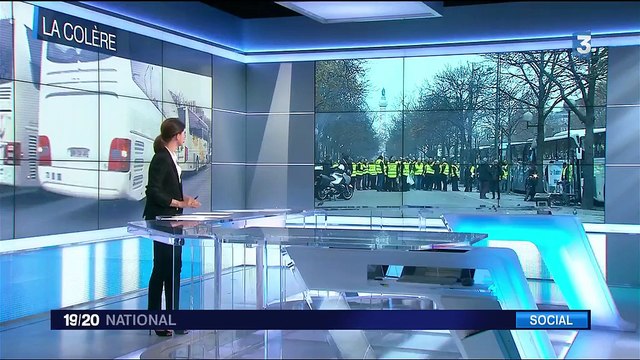 Paris : des centaines d'autocars mobilisés contre des mesures anti-diesel