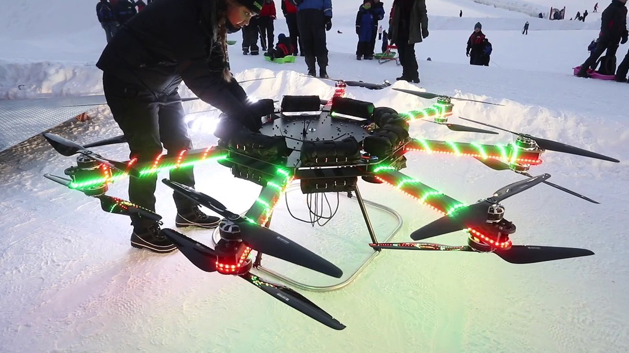 Drone Lifts Human!