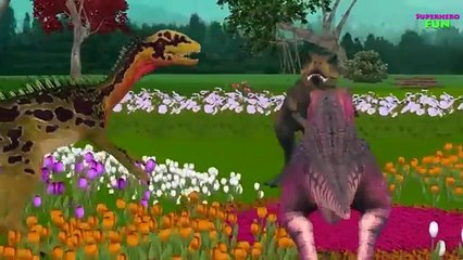 ABC Song Dinosaur Cartoons for Children | Dinosaur Short Movies | T-Rex Nursery Rhymes for Kids