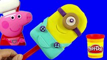 Play Doh Minions!!! - MAKE Ice Create Colorful Playdoh Along Peppa Pig Kids ToyS 2016