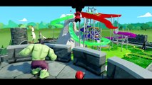FUNNY FAT Hulk with Spiderman & Mickey Mouse   Disney Pixar Cars Lightning McQueen - Kids video