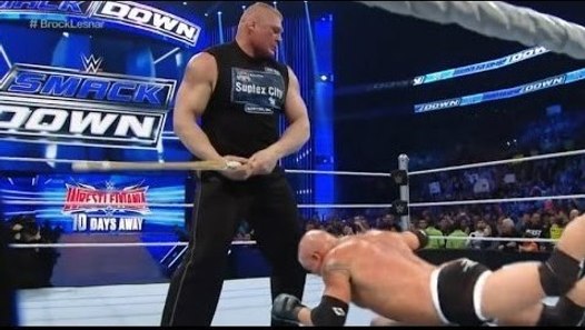 Brock Lesnar vs Goldberg Full Bloody Match : WWE Smackdown ...
