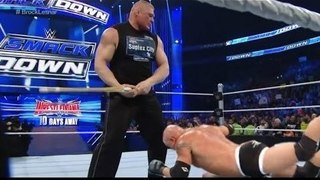 Brock Lesnar vs Goldberg Full Bloody Match : WWE Smackdown 20 December 2016