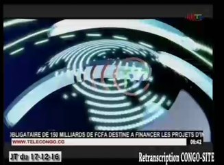 Journal de 20h TVCongo du Samedi 17 décembre 2016 -By Congo-Site