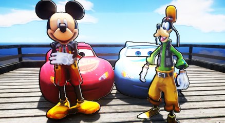 Mickey Mouse Goofy Lightning McQueen Dinoco Cars 3 Nursery Ryhmes  (Songs for Children Compilation)