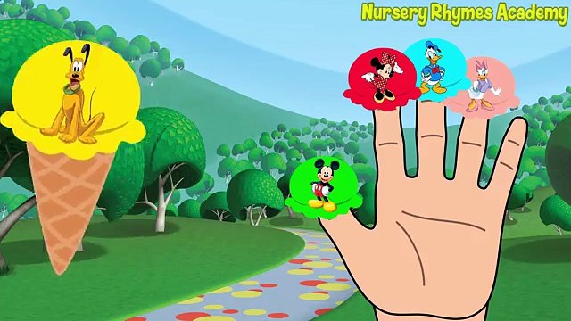 Mickey Mouse Clubhouse Ice Cream Finger Family - Finger Family Nursery Rhyme