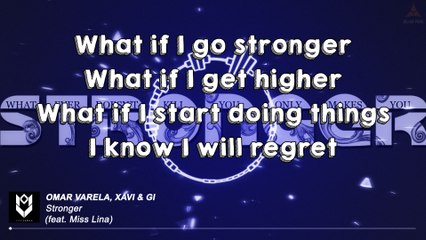 OMAR VARELA, XAVI & GI - STRONGER (LYRICS VIDEO) FEAT. MISS LINA [NO COPYRIGHT MUSIC]