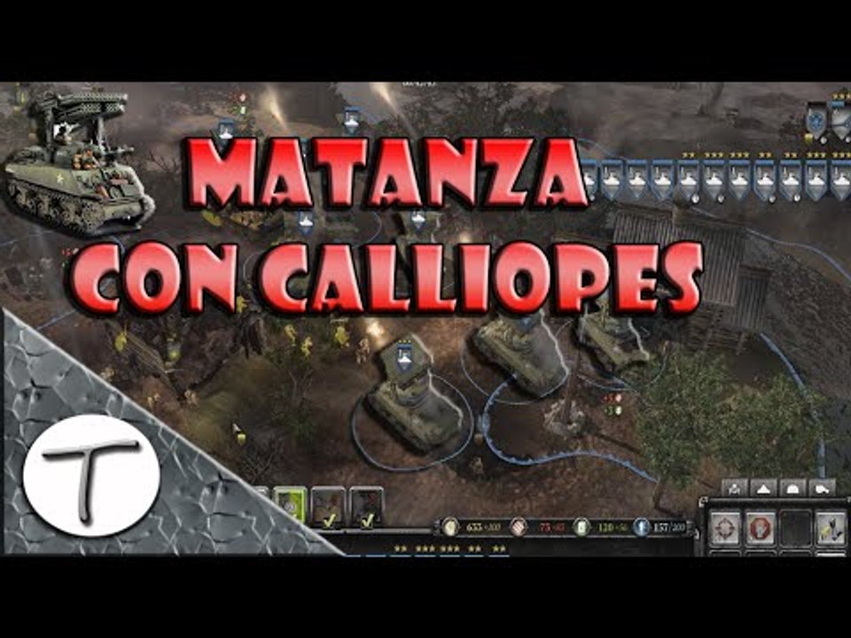Company of Heroes 2 Matanza con Calliope en achelous river partida completa