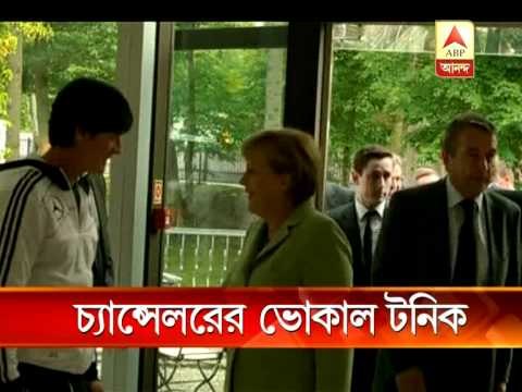German Chancellor Angela Merkel inspired German footballers