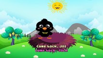 Two Little Blackbirds Sitting On A Hill Karaoke | Nursery Rhymes TV [Video 4K]]