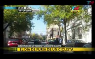 Argentina_ taxi investe il ciclista e il ragazzo si infuria