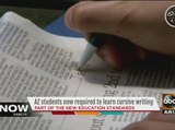 Arizona schools bringing back cursive lessons