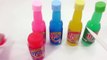 Learn Colors Slime Clay Colors Real Drinking Water Mini Bottle Milk Gummy Pudding