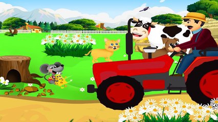 The Farmer In The Dell Lyrics | Nursery Rhymes | Kids Songs [Ultra HD 4K]