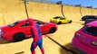 Real Cars Spiderman Cartoon for Kids - Mercedes Collection for Children