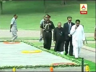 Pranab Mukherjee before going to Rashtrapati Bhawan went to Shantivan