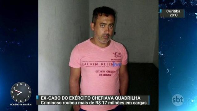 Ex-cabo do Exército é preso por chefiar quadrilha de roubo de cargas