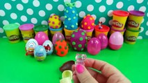 peppa pig huge play doh kinder surprise eggs barbie frozen toys egg mickey mouse