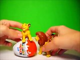 The Lion King- Kinder Surprise Eggs unwrapping- Simba, Mufasa Timon Pumba & more!