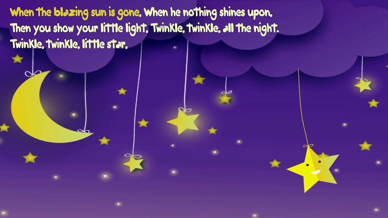 Children Songs : Twinkle Little Star | Kids Songs Nursery Rhymes in English Lyrics Karaoke
