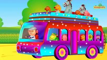 The Wheels On The Bus - Popular #NurseryRhymes I Zoo Animals I Children Songs