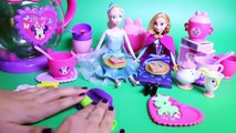 FROZEN Play Doh Tea Time Party Disney Minnie Mouse BowTique Tea Playset Play Dough Treats