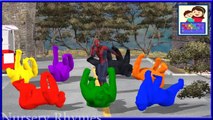 colors song for children || 3d animated cartoons for babies || colors song with gorilla & spider man