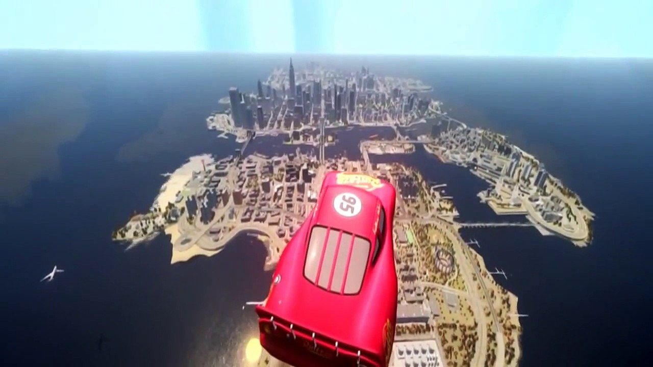 DIsney Pixar FLYING CARS MCQUEEN & Spiderman Lightning Macqueen & Spider Man