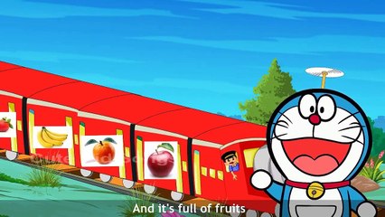 Dore Mon Cartoon Rhyme For Kids | 3D Animation The Fruit Train Nursery Rhyme With Lyrics