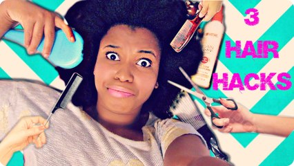 3 Amazing Life Hacks For THICK NATURAL HAIR !
