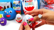 GIANT Easter Surprise Eggs Kinder Cars 2 Play Doh Angry Birds Disney Toys Marvel Avengers new