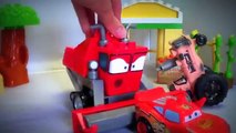 Cars Tractor Tipping Mega Bloks Lego Toy Set Frank Tractor Lightning McQueen Disney Pixar