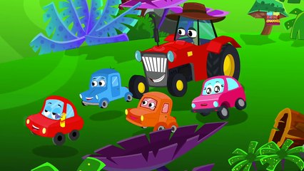little red car | Halloween tree | scary car song for children