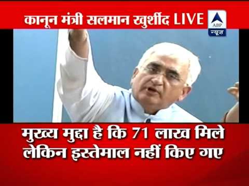 Khurshid shows pictures, documents to prove cam...