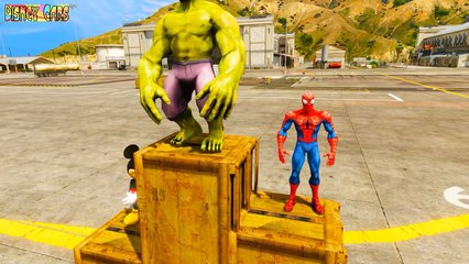Spiderman Joker Hulk Mickey in the Funny Poo Match Toilet Prank Children Cartoon