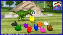 3d animated colors song for children -learn colours with dinosaur & bare||cartoons for kids & babies