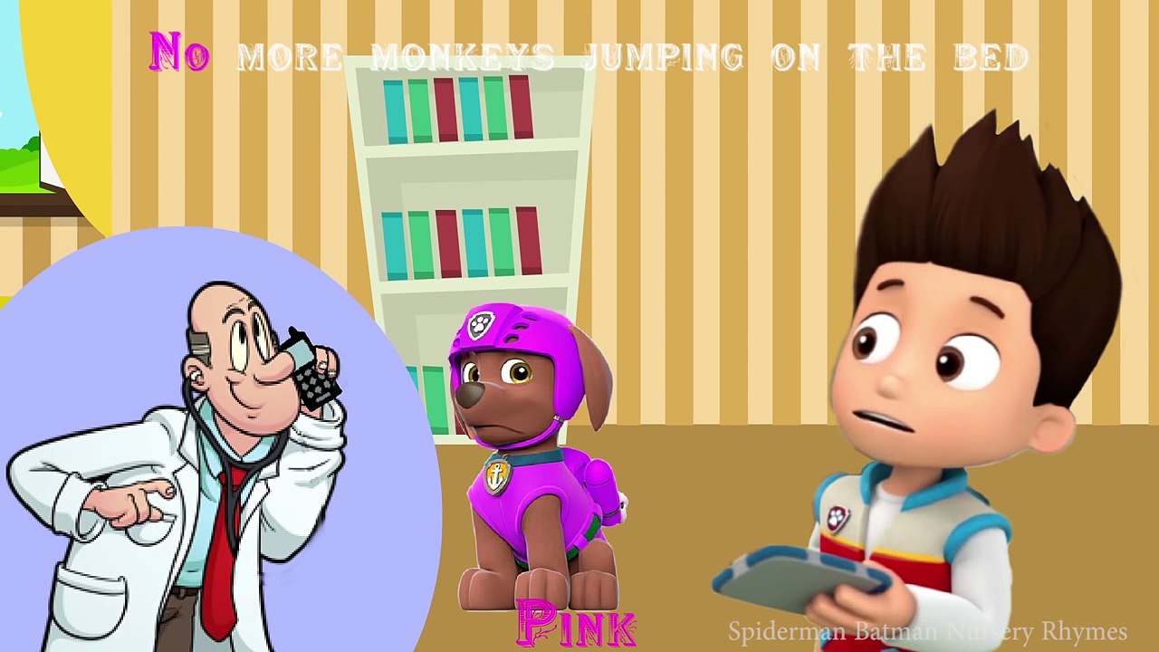 Zuma Paw Patrol Jumping on the Bed - Five Little Paw Patrol Jumping on the Bed Nursery Rhymes