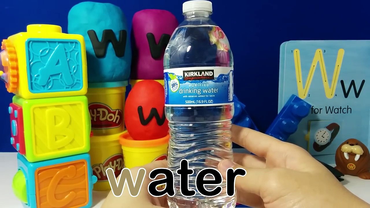 The Letter W Surprise Eggs - W is for Water Wallet Walrus Watch