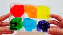 Como hacer un arcoiris con Slime gelatinoso y masa