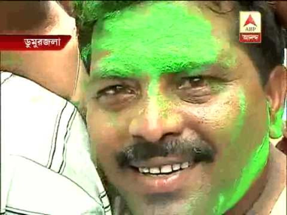 CPM trailing behind in Howrah loksava  by poll: TMC supporters celebrates