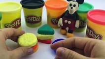 Mickey Mouse Play Dough Popsicles How To Make Play Doh Ice Cream Rainbow Colours for Kids