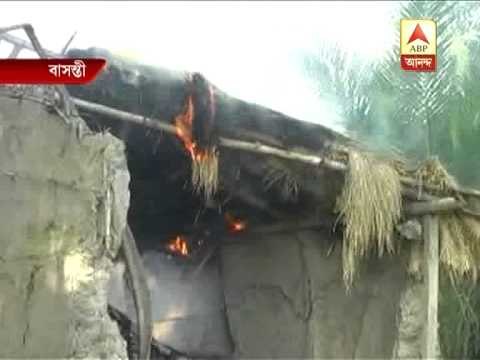 Panchayat clash: Miscreants set on fire several houses in Basanti