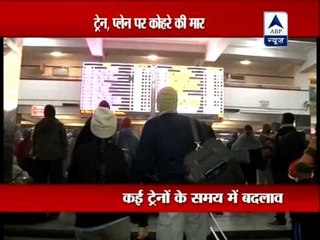 Fog affects trains and air traffic in Delhi