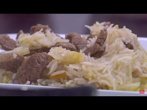 أرز بشرائح اللحمة والكرنب | نجلاء الشرشابي