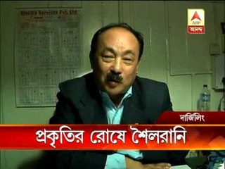 life in darjeeling thrown out of gear following heavy rain and storm.