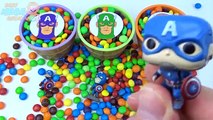Ice Cream Cups Stacking Candy Skittles Surprise Toys Capitan America Marvel Avengers Superheroes