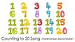 Counting Songs 1-20 for Children Numbers to Song Kids Kindergarten Toddlers Animal Number 1234